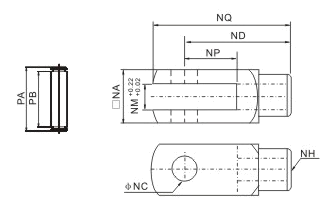 overall dimansions ISO Y Type Joint